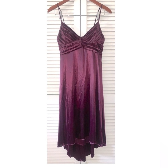 Vintage Deep Purple Midi dress Satiny Medium - Picture 1 of 6